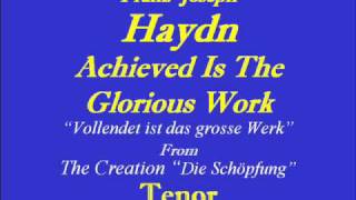 CreationAchievedHaydnTenorwmv [upl. by Anette]