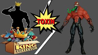 Custom Toxin Symbiote Marvel Legends Hasbro SpiderMan Retro Figure Quick Look Review [upl. by Solrac]