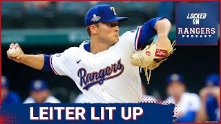 Texas Rangers rookie Jack Leiter gets lit up again showing hes not quite ready for MLB [upl. by Attenra]