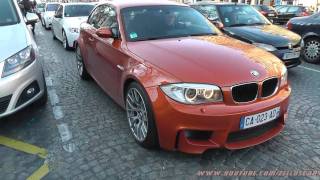 Bmw Serie 1M and 2x Bmw M3 performance e92 hard revs in Paris  Loud Sound [upl. by Roch]