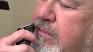 How To Trim Mens Beard and Eyebrows  Santa gets a trim [upl. by Edge]