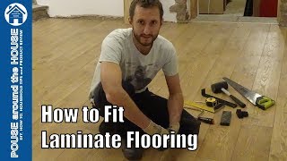 How to install laminate flooring Laminate floor installation made easy for DIY beginners [upl. by Aiciled]