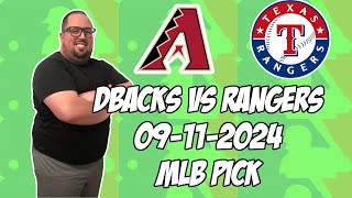 Arizona Diamondbacks vs Texas Rangers 91124 MLB Pick amp Prediction  MLB Betting Tips [upl. by Aseena]