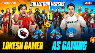 Lokesh Gamer Vs As Gaming Rare Bundle Collection Versus  Who Will Win  Garena Free Fire [upl. by Llenor]