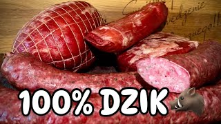 Wyroby z dzika🐗KIEŁBASA I SZYNKI😍 [upl. by Jessika]