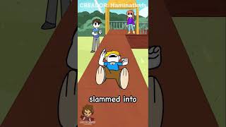 🔴PARTÍ MI DIENTE 🌀Fandub Español🌀 HAMINATIONS En Español  shorts haminations memes animation [upl. by Irehc]