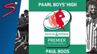 MampF Premier Interschools Paarl Boys High vs Paul Roos 1st Half [upl. by Willing]