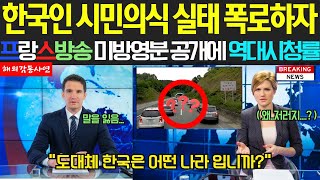 quot도대체 한국인들은 왜 그래quot 프랑스 촬영팀이 한국인의 시민의식을 직접 경험하고 놀란 사연이 프랑스 방송에서 방영되자 벌어진 일 [upl. by Aisatan523]