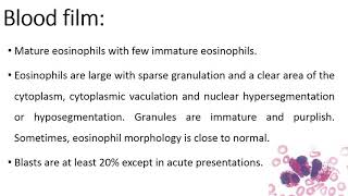 Myeloid lymphoid neoplasms with eosinophilia and rearrangement of PDGFRA [upl. by Cristiona]