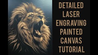 HowTo Laser Engraving Painted Canvas Full Tutorial  Very Detailed No Secrets [upl. by Franckot]