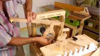 Making louvered shutters on the pantorouter [upl. by Haldas]