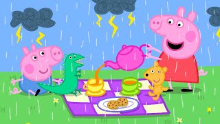 Picnic in the Thunderstorm 🐽 Peppa Pig and Friends Full Episodes [upl. by Ellerrehs704]