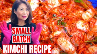 KIMCHI RECIPE EASY SMALL BATCH 100 Success Kimchi Tutorial Whole amp Sliced Kimchi 통배추김치 막김치 キムチ [upl. by Laubin]