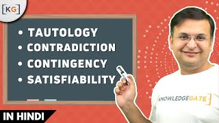 6 Tautology  Contradiction  Contingency  satisfiability Propositional logic [upl. by Ellenrad431]