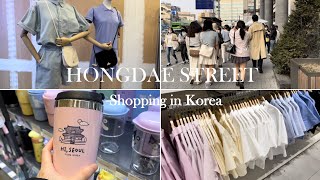 SHOPPING IN KOREA 🇰🇷  HONGDAE STREET IN SPRING🌸  SHOPPING IN HONGDAE  HONGDAE WALKERS [upl. by Wagner]