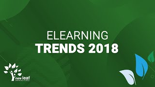 eLearning Trends  2018 [upl. by Stronski]