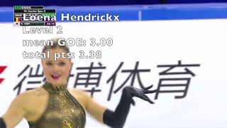 Shanghai Trophy 2024 Womens Short Program  step sequence scores [upl. by Atorod]