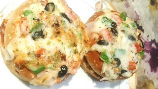 PIZZA BURGER WITH BBQ CHICKEN in Urdu Hindi by Cook like Ayesha [upl. by Anol]