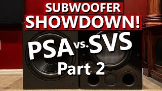 PSA 3611 vs SVS PB16  REW Test Comparison [upl. by Enaxor]