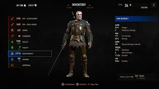 The Witcher 3 Griffin school gear upgrade mastercrafted Griffin armor [upl. by Rosol]