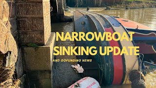 Sunken Narrowboat Update on the River Soar [upl. by Laura452]