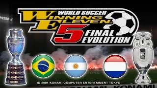 VAMOS POR LOS CLASSIC BRASIL ARGENTINA Y HOLANDA EN WINNING ELEVEN 5  PRO EVOLUTION SOCCER PS2 [upl. by Rosabel]