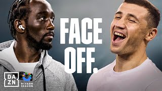 FACE OFF  Riyadh Season Card Terence Crawford vs Israil Madrimov [upl. by Mckeon]