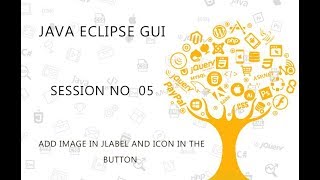 JAVA ECLIPSE GUI TUTORIAL 5 ADD IMAGE ICON IN THE JFrame [upl. by Anileme]