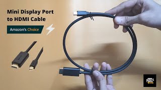 Display Port to HDMI Cable MAC AIR 13 INCH Thunderbolt to HDMI [upl. by Hootman]