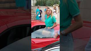 Billionaire woman tips and leaves Hotel Paris in Ferrari billionaire monaco luxury lifestylefyp [upl. by Roch720]