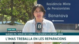 Queixes pel servei de cuina a la residència de gent gran de la Bonanova [upl. by Letnohs]