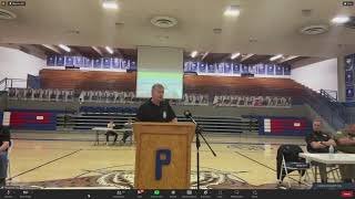 Community meeting about possible failure of Panguitch Lake Dam underway at high school [upl. by Joelly673]