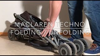 How to Fold  Unfold the Maclaren Techno [upl. by Audwen]