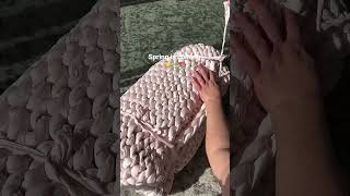 Unboxing my new springinspired weighted blanket  Lets Cuddle shorts weightedblanket [upl. by Haorbed]