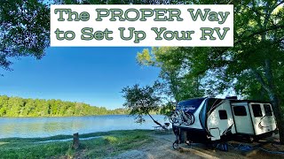 Step by Step The PROPER Way to Setup Your RV at the Campsite [upl. by Poree600]