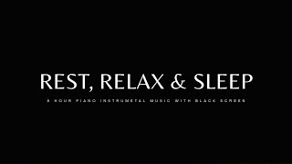 Rest Relax amp Sleep 8 Hour Christian Sleep Music With Black Screen amp Scriptures [upl. by Samalla]