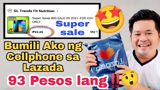 Cellphone Sale‼️ 93 pesos lang sa Lazada🤩🤩  Unboxing [upl. by Rehsu645]