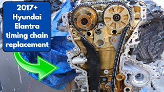 How to replace timing chain on a 20L Hyundai Elantra [upl. by Kaleb]