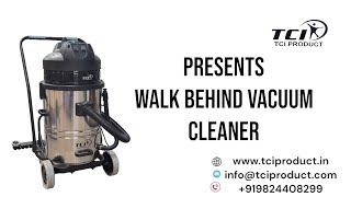 Walk Behind Vacuum Cleaner  Dry application  80 litre Vacuum Cleaner  Dual Motor [upl. by Angell]