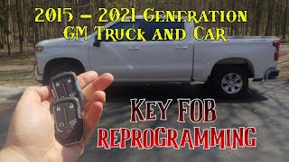 Pair Smart Key Remote FOB Program Silverado GM 20152021 Cars and Trucks [upl. by Atirahc]