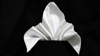 How to Fold a Pocket Square  Fleur De Lis [upl. by Doehne]