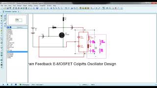 Drain Feedback E MOSFET Colpitts Oscillator Design [upl. by Layton]