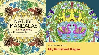 Melpomeni Chatzipanagiotou Nature Mandalas My Completed Coloring Book Pages [upl. by Cletis297]