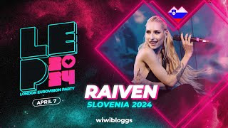 🇸🇮 Raiven quotVeronikaquot Slovenia 2024  LIVE  London Eurovision Party 2024 [upl. by Thamos458]