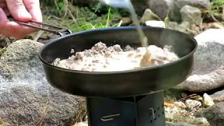 Firebox Nano Gen 2 Titanium amp Frypan Keith 8150  Ground beef amp eggs [upl. by Kidd]