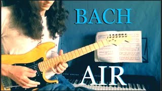 Bach Air on Electric Guitar Dominic Airola [upl. by Ahsinev]