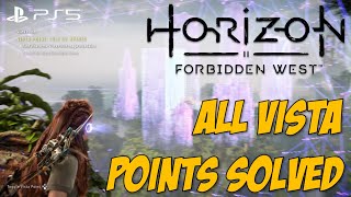 All Vista Point Solutions and Locations  Horizon Forbidden West [upl. by Schellens112]