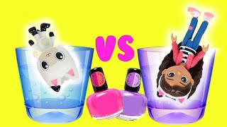 Gabbys Dollhouse DIY Color Changing Nail Polish Custom Crafts for Kids with Pandy Paws [upl. by Saunder416]