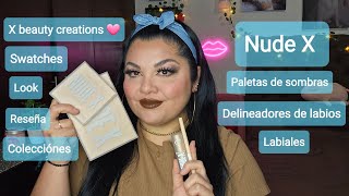 Beauty creations Nude X Labiales  delineadores  paletas de sombras NUDE X 🩷 beautycreations [upl. by Larrad]