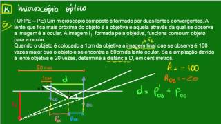 Microscópio óptico  Exemplo [upl. by Eynahpets]